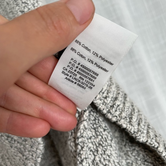 Community Cotton Grey Knit Woven Tank Size S - Picture 5 of 6